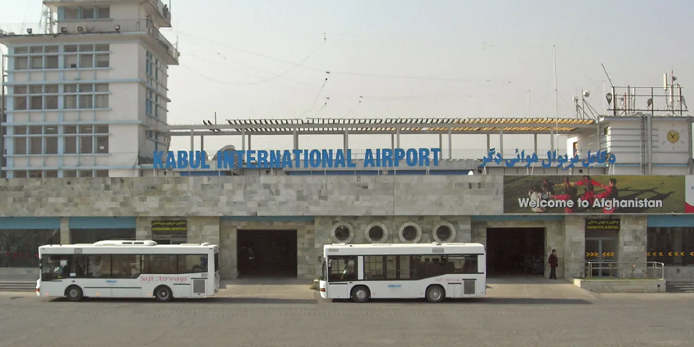 "Welcome to Afghanistan, Kabul Airport" by Carl Montgomery is licensed under CC BY 2.0