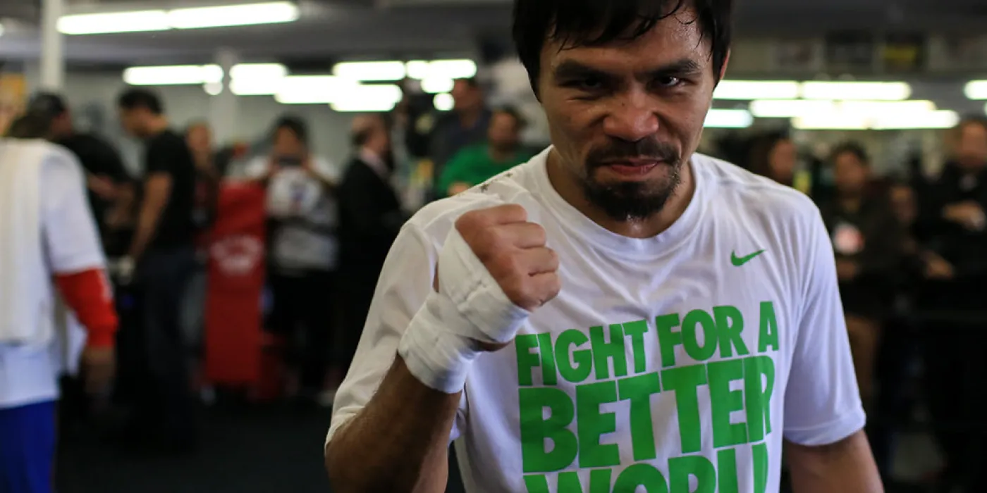 "Manny Pacquiao Boxing Workout (2014)" by TheDailySportsHerald is licensed under CC BY-NC-ND 2.0