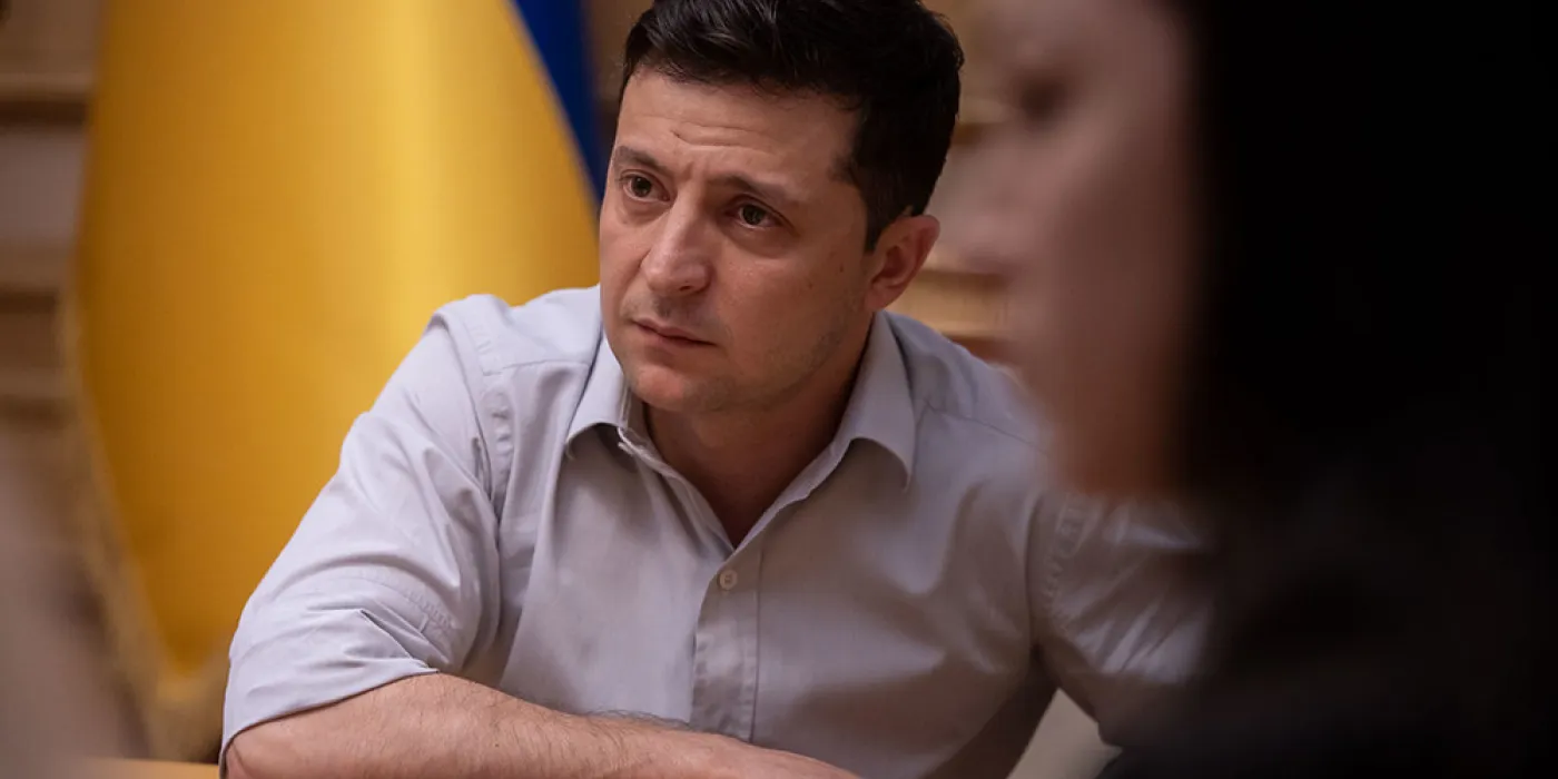 "President Volodymyr Zelenskyy Meets Volunteers" by President Of Ukraine is marked with CC PDM 1.0.