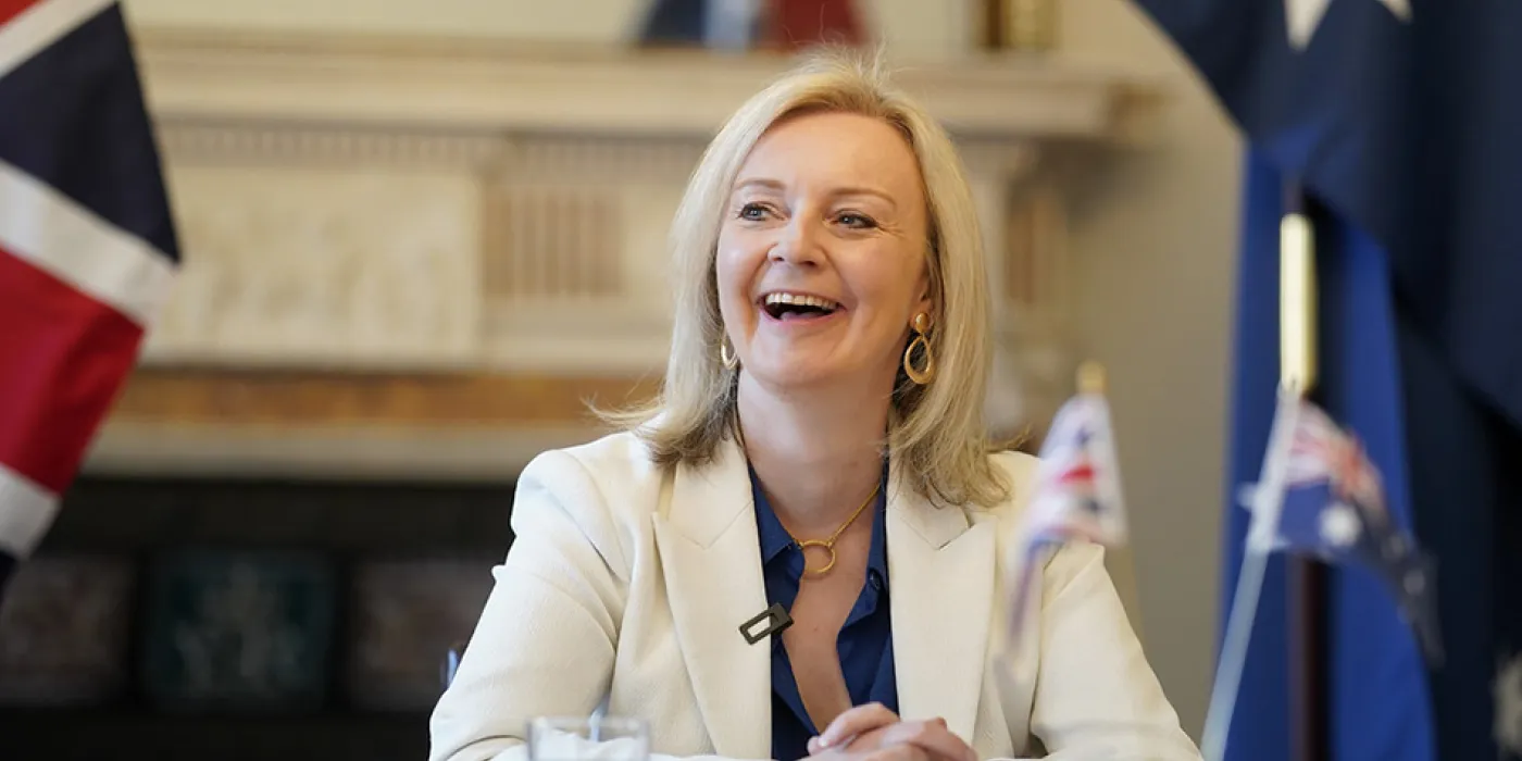 "Liz Truss Trade Talks with Australia" by UK Prime Minister is licensed under CC BY-NC-ND 2.0.